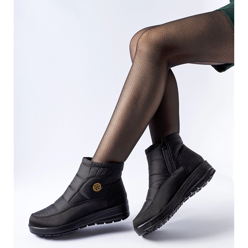 Fekete hócsizma alacsony ékkel, Vittore 1