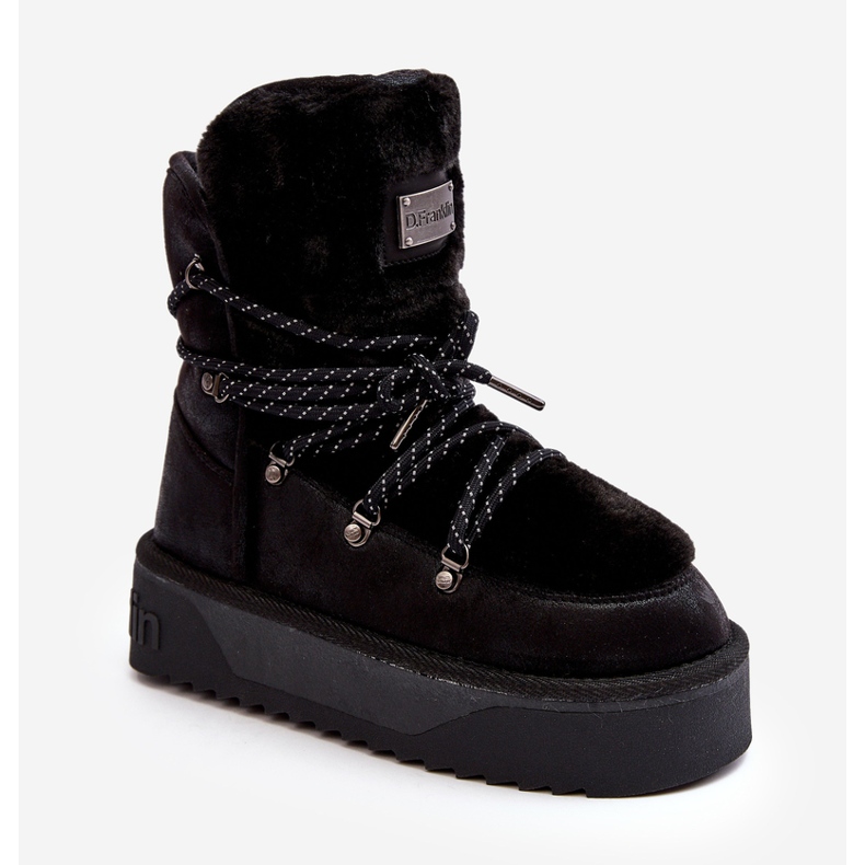 Vegán platformos hócipő vízálló D.Franklin DFSH371008 Fekete 2 Vegán platformos hócipő vízálló D.Franklin DFSH371008 Fekete 2