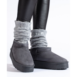 Szürke Shelovet rövid platformos hócsizma 1 Szürke Shelovet rövid platformos hócsizma 1
