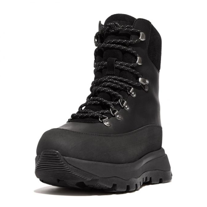 FitFlop Neo-D-Hyker vízálló szövet/velúr járócipő W GP3-090 fekete 1