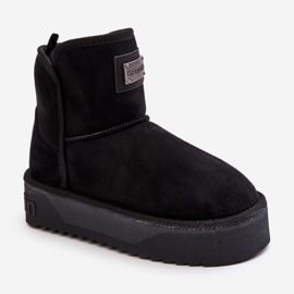 Vegán vízálló platform hócsizma D.Franklin DFSH371004 fekete 2