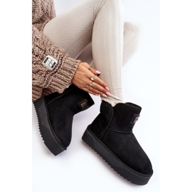 Vegán vízálló platform hócsizma D.Franklin DFSH371004 fekete 1