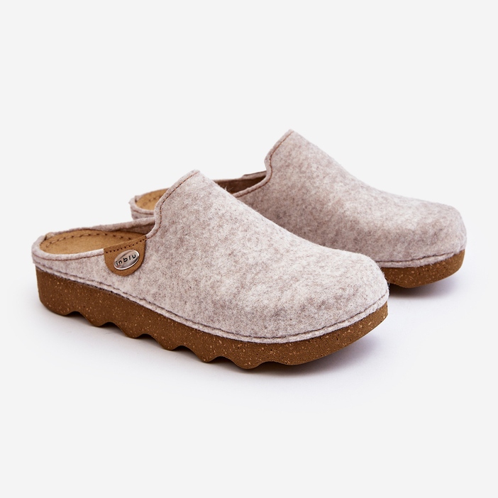 Női Megelőző Otthoni Cipők Inblu DK000011 Bézs Papucs 1