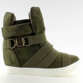 Cipők gumicsíkokkal F-215 Olive zöld 1