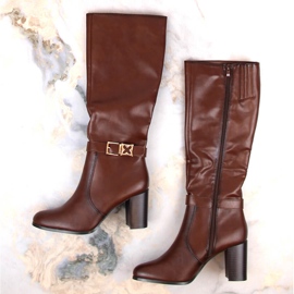 Női hőszigetelt barna csizma Sergio Leone KZ103-tól 1