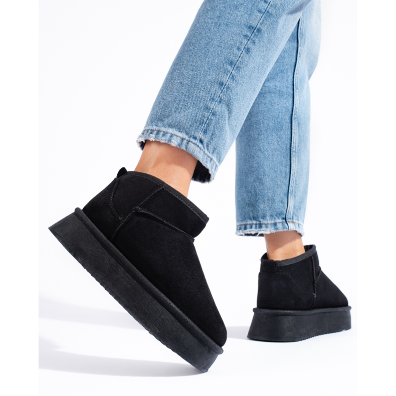 Shelovet női fekete, havas csizma 1