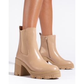Shelovet női bokacsizma, bézs 1