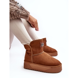 Vegán vízálló platform hócsizma D.Franklin DFSH371004 barna 1