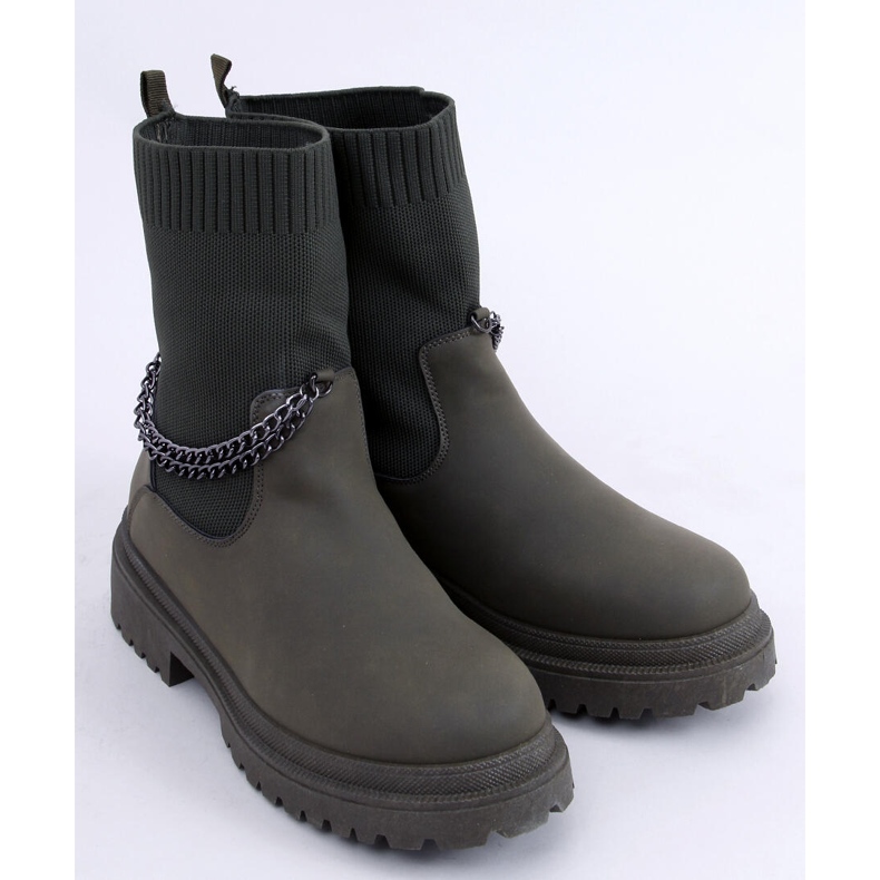 Csizma rugalmas Jesse Blackish Green felsőrésszel zöld 2 Csizma rugalmas Jesse Blackish Green felsőrésszel zöld 2