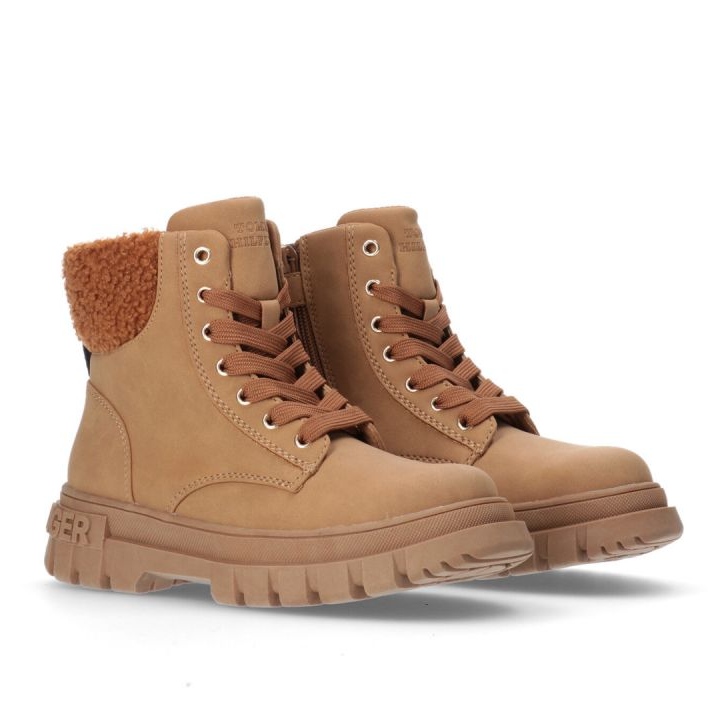 Tommy Hilfiger fűzős bootie konyak W T3A5-33053-1628582-582 barna 1