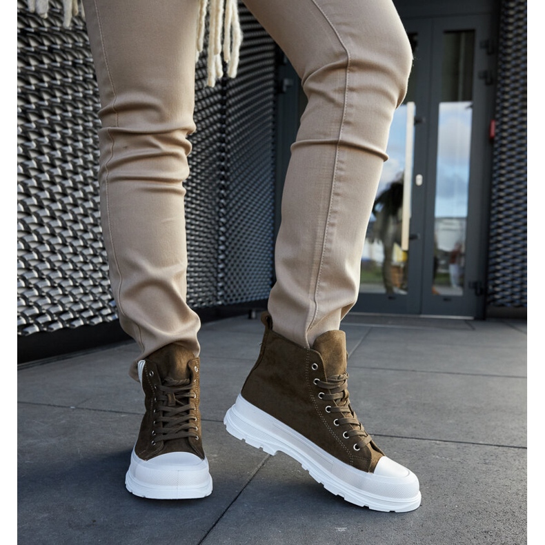 Jose zöld magas platformú tornacipő 1