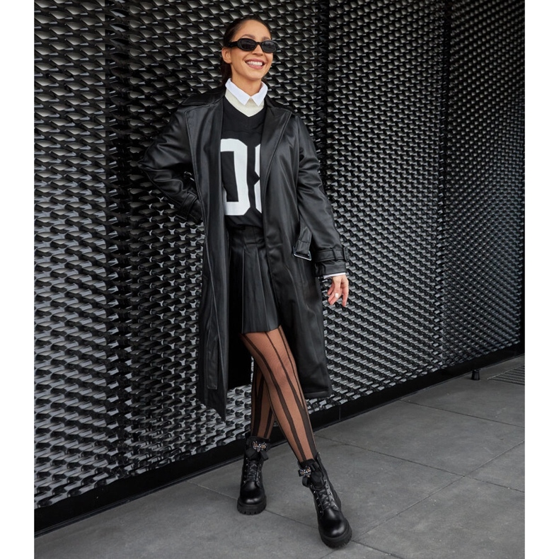 Karino fekete bőr szigetelt csizma 1