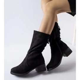 Fekete szigetelt rövid Croquetaigne csizma 1 Fekete szigetelt rövid Croquetaigne csizma 1