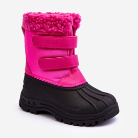 Gyermek tépőzáras hócsizma Big Star Fuchsia MM374112 rózsaszín 1