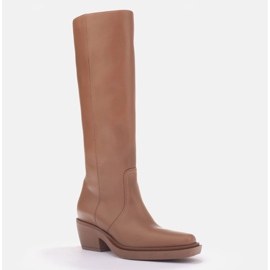 Marco Shoes Imane cowboy csizma bézs 1