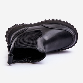 Gyermek meleg cipzáros csizma Fekete Jolynn 1