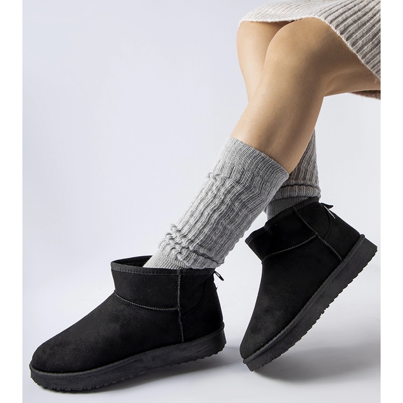 Guglielma fekete szigetelt rövid hócsizma 1