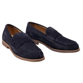 Tommy Hilfiger Suede Loafer M FM0FM02867 cipő kék 1