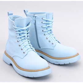 Peddy Blue fűzős bokacsizma kék 1