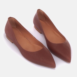Marco Shoes Finom balerinák barna 1