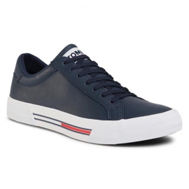 Tommy Hilfiger Tommy Jeans Essential Leather Sneaker M EM0EM00567-C87 cipő kék 1