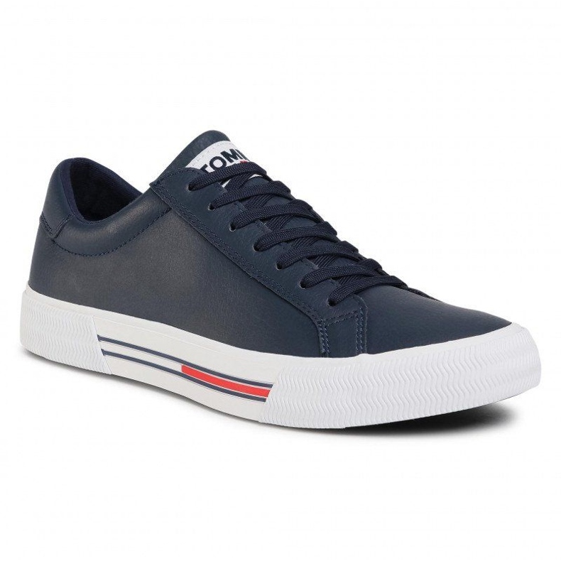 Tommy Hilfiger Tommy Jeans Essential Leather Sneaker M EM0EM00567-C87 cipő kék 1