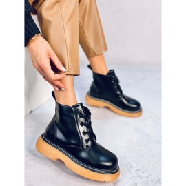 Gaia BLACK+Y bovver csizma fekete 1