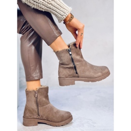 Kallen Khaki lapos csizma barna 2