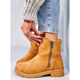 Kallen Camel lapos csizma barna 1