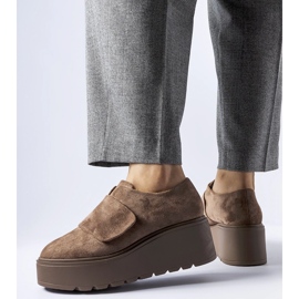 Barna Pallet platform cipő 1