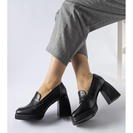 Black Reel magassarkú pumpák fekete 1