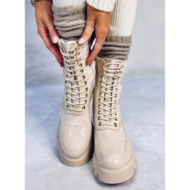 Fűzős csizma Merced Beige bézs 1 Fűzős csizma Merced Beige bézs 1