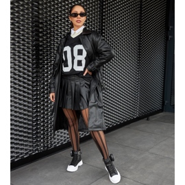 Fekete Bolman magas platformú tornacipő 1