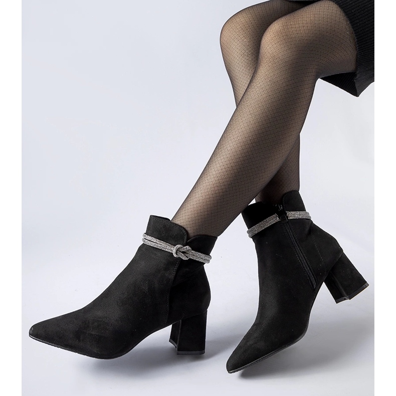 Fekete Alba hőszigetelt bokacsizma 1