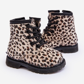 Szigetelt gyerekcsizma cipzárral, bézs Goopy 1