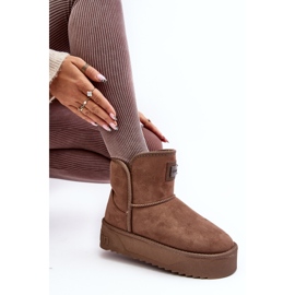 Vegán vízálló platform hócsizma D.Franklin DFSH371004 sötét bézs 1