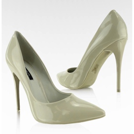 Sima lakkozott csapok E396 Olive sokszínű zöld 1