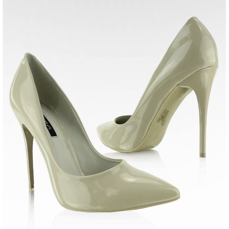 Sima lakkozott csapok E396 Olive sokszínű zöld 1