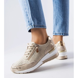 Jazzar bézs áttört bőr cipő 1 Jazzar bézs áttört bőr cipő 1