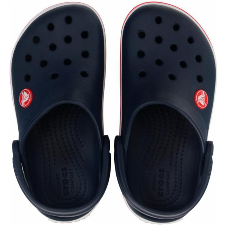 Crocs Kids Crocband Clog gyerekpapucs sötétkék és piros 207006 485 2 Crocs Kids Crocband Clog gyerekpapucs sötétkék és piros 207006 485 2