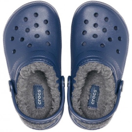 Crocs Lined Clog gyerekpapucs, sötétkék 207009 459 2