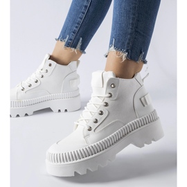 Inna Fehér tornacipő magas platformon Grotta 1