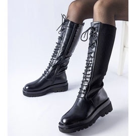 Fekete magas hőszigetelt Geronimo csizma 1