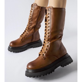 Barna, magas hőszigetelt csizma a márka Upton márkától 1