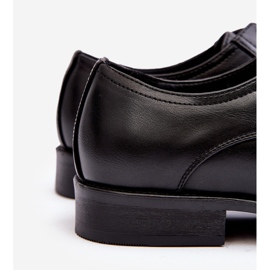 Férfi bőrcipő, fekete harene 2