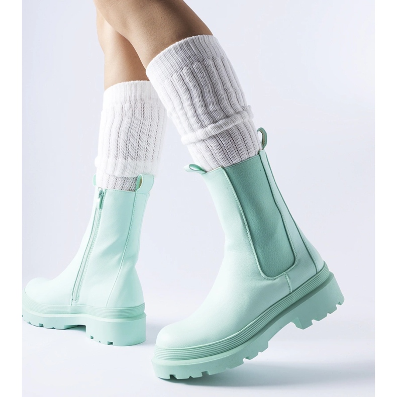 Világos zöld enyhén szigetelt Bethesda bokacsizma 1