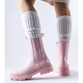 Rózsaszín enyhén szigetelt Bethesda bokacsizma 1