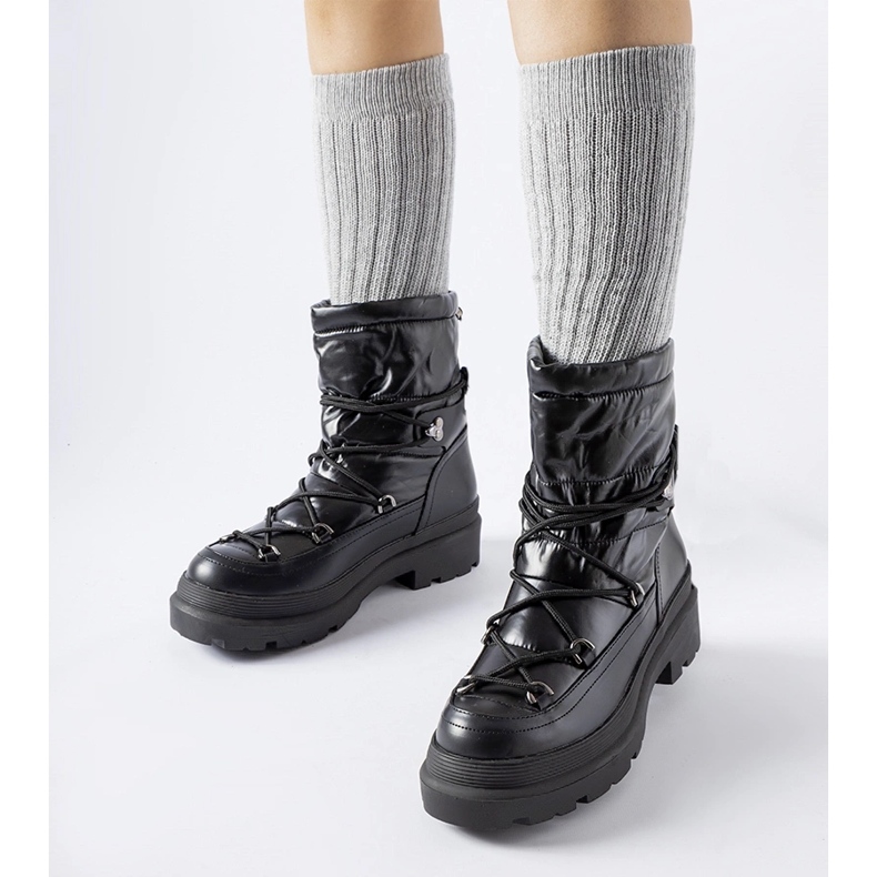 Fekete hócsizma Eagleville mandzsettával 1