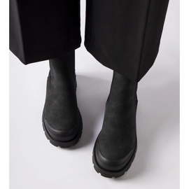 Fekete Big Star MM274319 bebújós bokacsizma 1