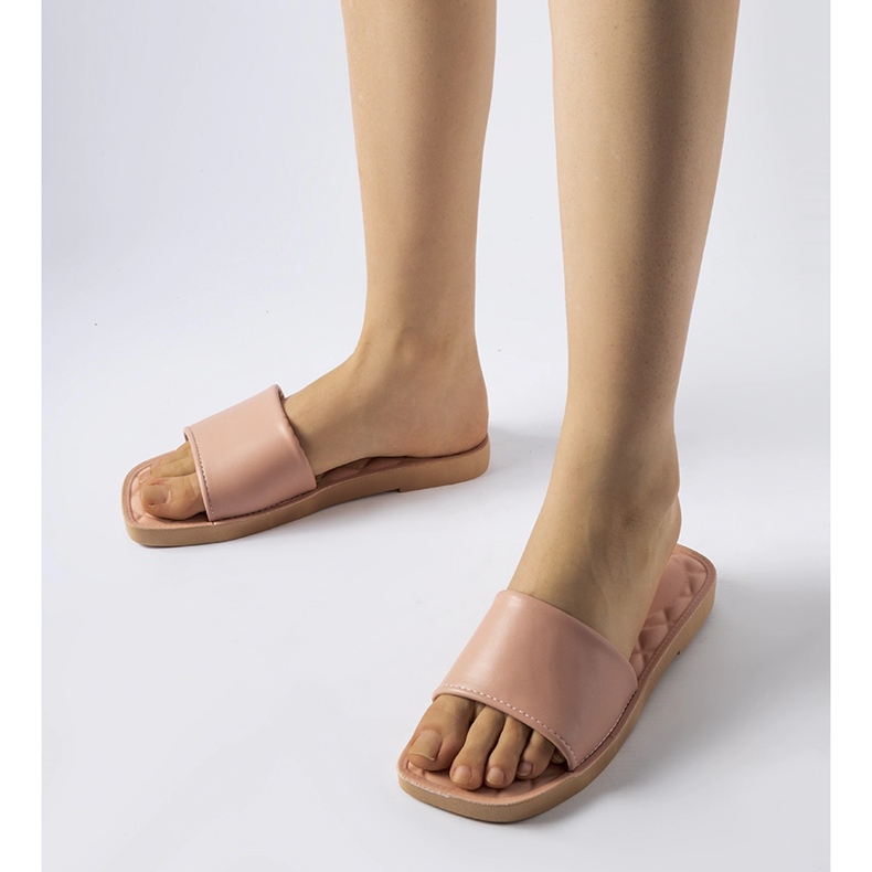 Chatigny rózsaszín gumi flip-flop fehér 1